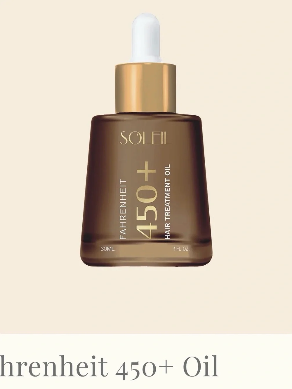Soleil Fahrenheit 450+ Hair Treatment Oil — Brown